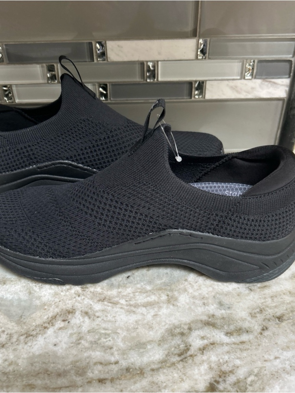 Dansko Pep Women's Running Shoes, Black Knit Slip On Sz 41 ERO 10.5 US Comfort